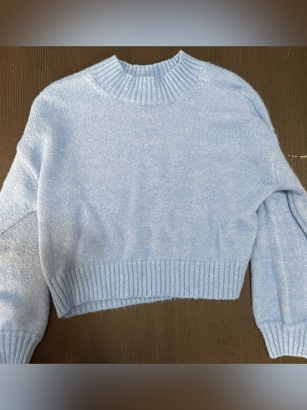 American Eagle Outfitters Light Blue Crewneck Sweater